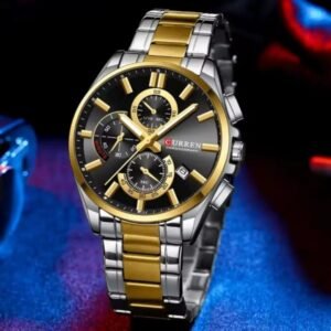 CURREN 8475 WristWatch Chronograph Stainless Steel Men Watch