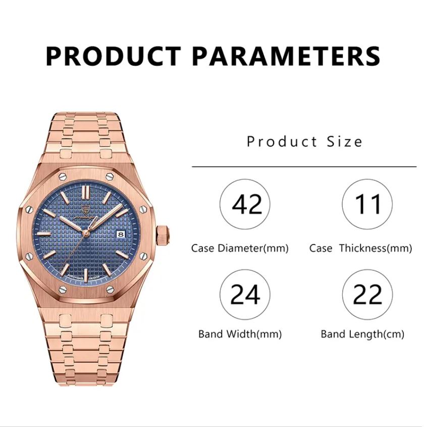 POEDAGAR 924 Men’s Luxury Watch