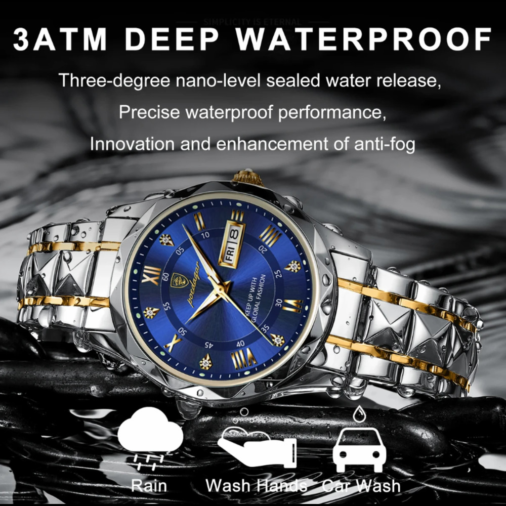POEDAGAR 615 Luxury Business Man watch
