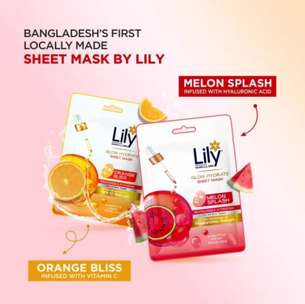 Lily Glow Hydrate Sheet Mask Melon Splash 25ml