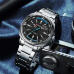 CURREN 8455 Luminous Stainless Steel Quartz Watch For Men