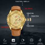 Naviforce 9117 Casual Quartz PU Leather