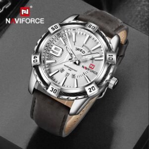 NAVIFORCE NF9117 PU Leather Analog Watch for Men