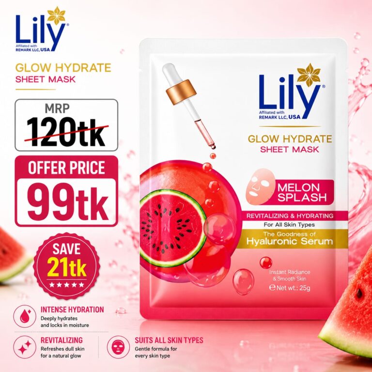 Lily Glow Hydrate Sheet Mask Melon Splash 25ml