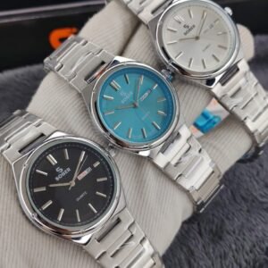 SOBER Premium Day-Date Quartz Metal Wrist Watch for Men