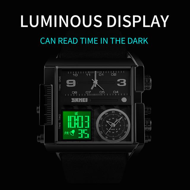 SKMEI 1584 Luxury Japan Digital Movement Watch for Men 
