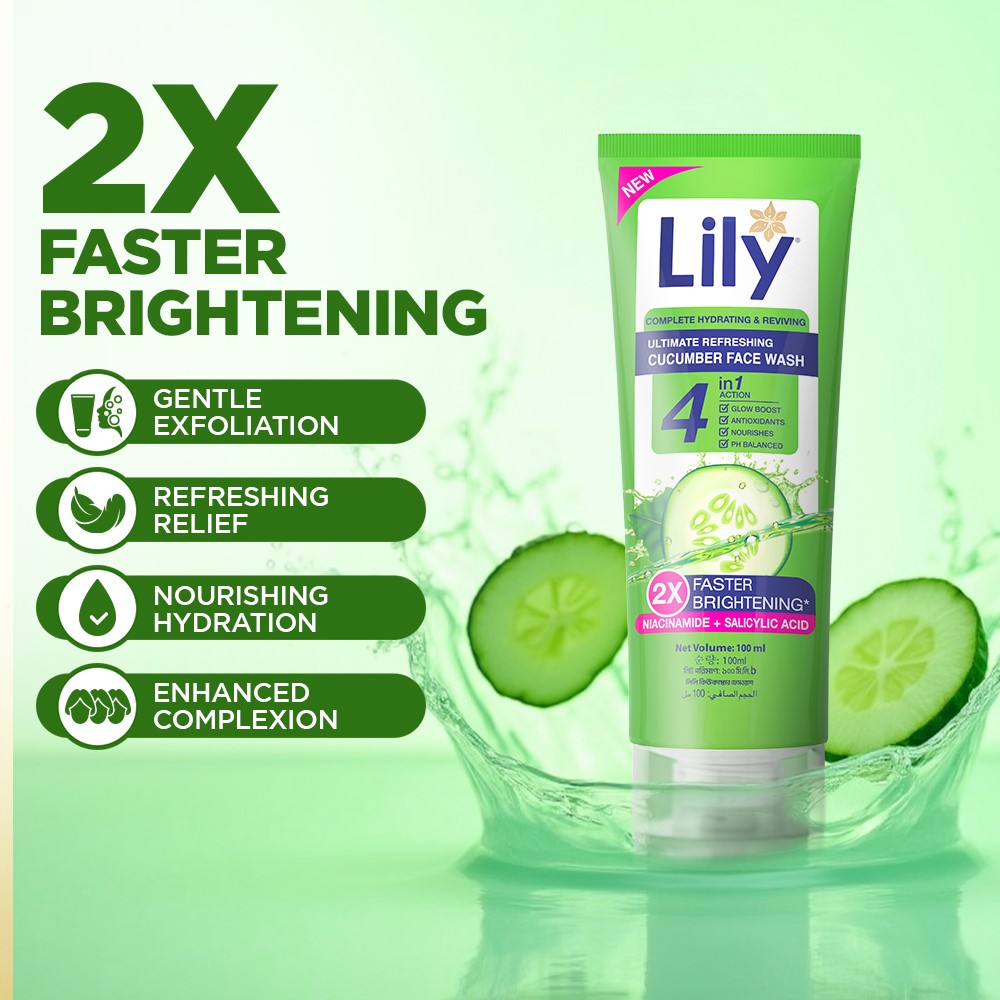Lily Cucumber Facewash 100ml
