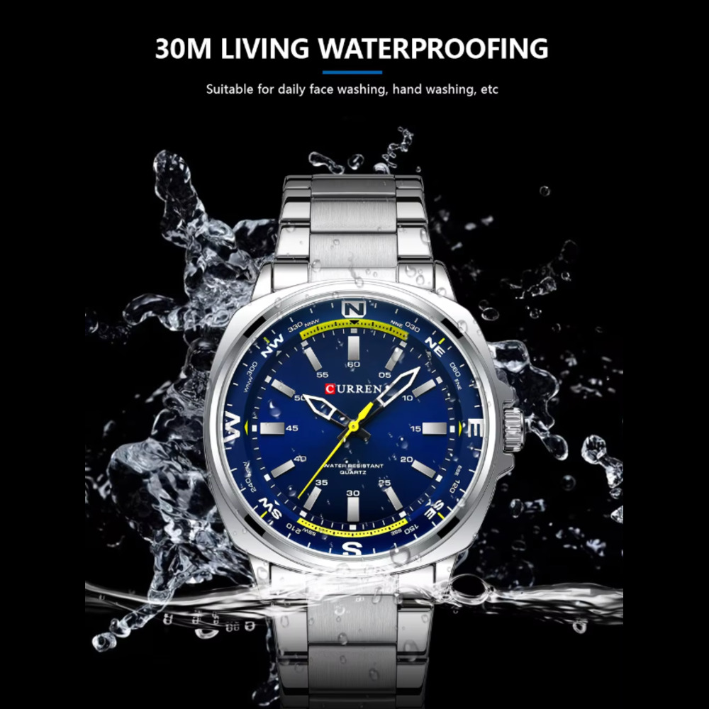 Specification: Movement Brand: Quartz movement Case Material: Alloy Case Shape: Round Clasp Type: Buckle Dial Diameter: 37 mm Band Width: 20 mm Band Length: 24 cm Case Thickness: 10 mm Water Resistance: 30 meters 