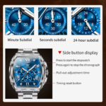 OLEVS 5639 Mens Square Quartz Watch