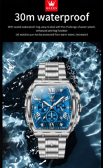 OLEVS 5639 Mens Square Quartz Watch