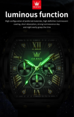 OLEVS 5639 Mens Square Quartz Watch