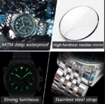 POEDAGAR 960 Luxury Chronograph Man Watch