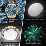 OLEVS 3678 Luxury Mens Sport Watch