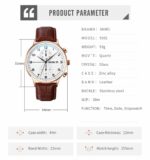 Skmei 9301 leather men quartz stainless steel back watch