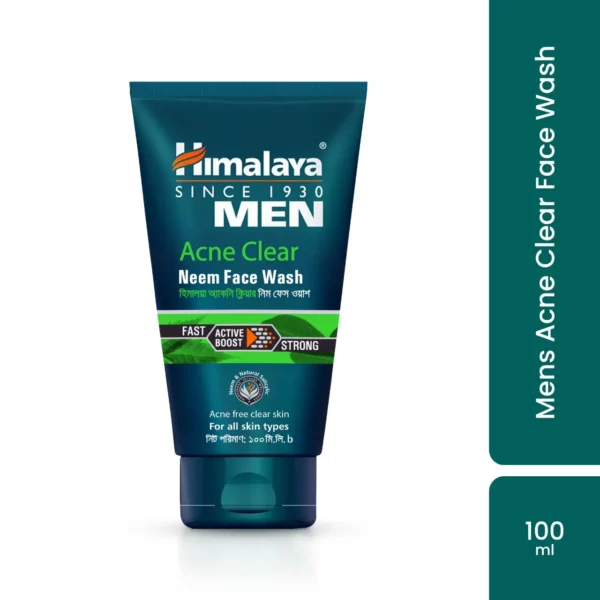 Himalaya Men Acne Clear Neem Facewash – 100ml