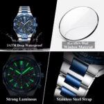 POEDAGAR 697 Luxury Fashion Chronograph Men’s Watch