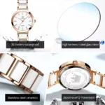 OLEVS Watch 5877 Ceramic Fashionable Business Watch