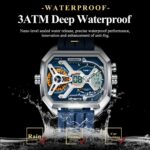 POEDAGAR E106 Quartz Sport Silicone Strap Watch for Men