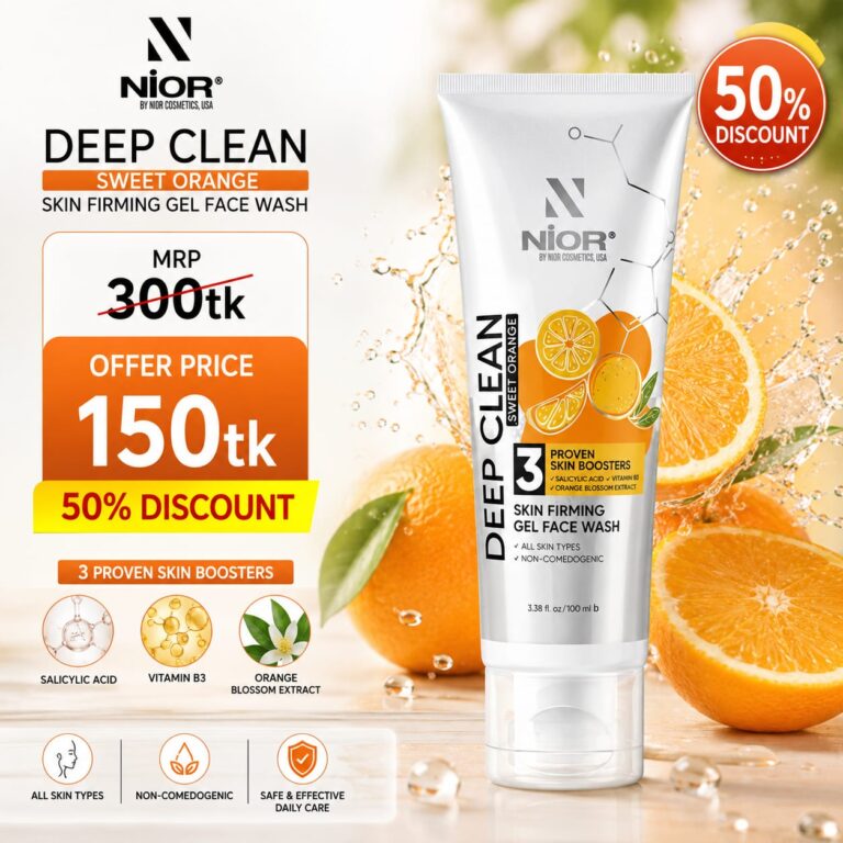 Nior Deep Clean Gel Face Wash Sweet Orange 100ml