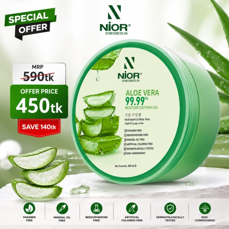 Nior Aloe Vera 99.99% Moisture Soothing Gel 300ml