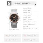 Skmei 9288 japan movt quartz stainless steel strap men wrist watch - Image 2