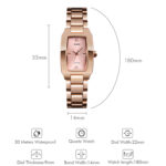 SKMEI 1400 Stainless Steel Analog Watch For Women