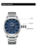 NAVIFORCE 8032 Alloy Quartz watches For Men
