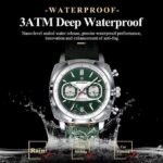 POEDAGAR 838 Original Fashion Men Clock Luminous Waterproof Chronograph Date Watch