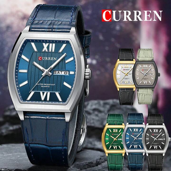 CURREN 8478 Men's Leather Straps Watch