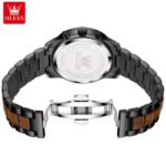 OLEVS 3645 Mens Chronograph Wooden Watch