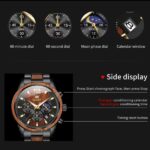 OLEVS 3645 Mens Chronograph Wooden Watch
