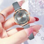 Curren 9079 Pu Leather Quartz Women’s Watch