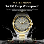 POEDAGAR 896 Stainless Steel Waterproof Luminous Man's Watch