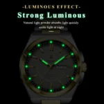 POEDAGAR 896 Stainless Steel Waterproof Luminous Man's Watch