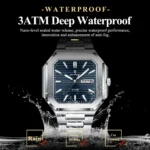 POEDAGAR 672 Casual Luminous Stainless Steel Men’s Watch