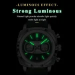 POEDAGAR 838 Original Fashion Men Clock Luminous Waterproof Chronograph Date Watch
