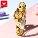 OLEVS 7007 Waterproof Tungsten Steel Bracelet High End Fancy Lady Watch