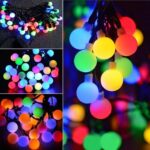 Led ball shaped string fairy lights in different colors