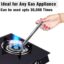 Stainless Steel Stove Gas Lighter - Silver