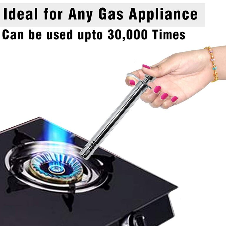 Stainless Steel Stove Gas Lighter - Silver