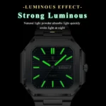 POEDAGAR 672 Casual Luminous Stainless Steel Men’s Watch