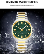 CURREN 8494 Stainless Steel Waterproof Watch for Men
