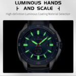 NAVIFORCE Watch 9269 Men Fashion Original Luxury Quartz Date Week Leather Watch for Man - Image 2