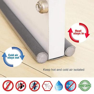 Door Bottom Sealing Strip - Gap Dust Stopper, Foam Draft Blocker, AC Air and Insect Protector