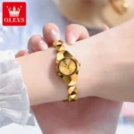 OLEVS 7007 Waterproof Tungsten Steel Bracelet High End Fancy Lady Watch