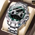 Poedagar 103 Men’s Dual Time Display Watch