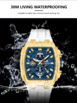 CURREN 8488 Men's Rubber Straps Watch