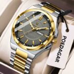 POEDAGAR 896 Stainless Steel Waterproof Luminous Man's Watch