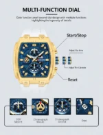 CURREN 8488 Men's Rubber Straps Watch