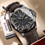 POEDAGAR 895 Original Watch for Men Top Luxury Waterproof Luminous Day Date Watch